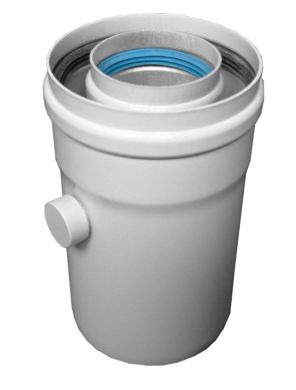 Zachytávač kondenzátu koax. 60/100 AL/AL z výfuku