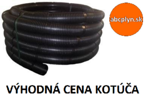 Rúra flexibilná s koncovkami DN80/30m čierny plast