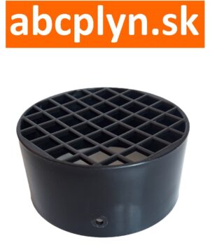 Hlavica výfuku-nasávania čierny plast